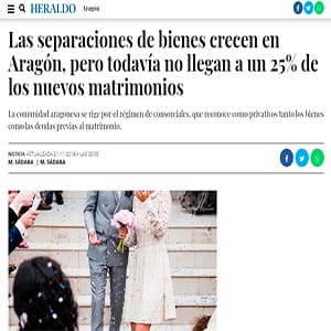 Aparición en Heraldo de Aragón