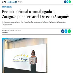 Aparición en Heraldo de Aragón